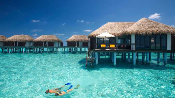 Come Away With Me: 2018 Travel Bucket List by Fashion Du Jour LDN. Maldives ocean beach huts
