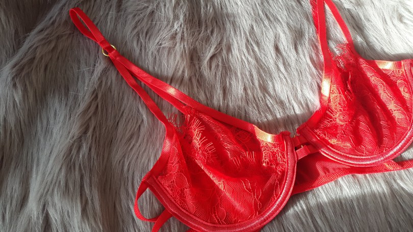 Naughty And Nice: John Lewis Valentines Day Lingerie by Fashion Du Jour LDN. Red Lace Bra