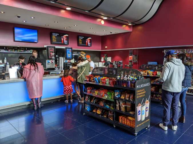 A Perfect Vue! Our Trip To Vue Cinema, Altrincham by Fashion Du Jour LDN. Cinema foyer, pick n mix stand, snacks