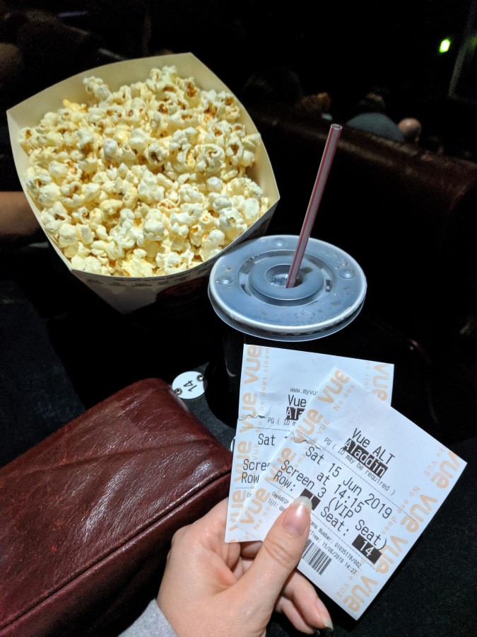 A Perfect Vue! Our Trip To Vue Cinema, Altrincham by Fashion Du Jour LDN. Cinema tickets, popcorn, drink