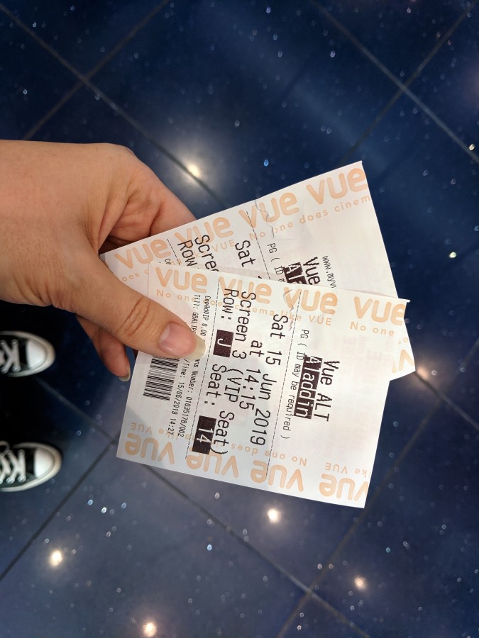 A Perfect Vue! Our Trip To Vue Cinema, Altrincham by Fashion Du Jour LDN. Aladdin Cinema tickets